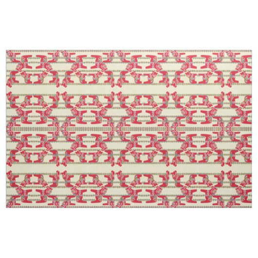 Dala Horses Fabric Stof (Fat Quarter)