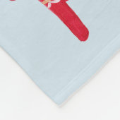 Dala Horses Fleece Deken (Hoek)