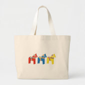 Dala Horses Grote Tote Bag (Voorkant)