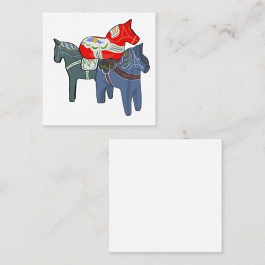 Dala Horses Informatiekaartje (Voorkant / Achterkant)