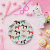 Dala Horses Paper Borden Papieren Bordje (Feest)