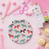 Dala Horses Paper Borden Papieren Bordje (Feest)