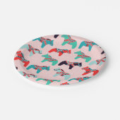 Dala Horses Paper Borden Papieren Bordje (Gekanteld)