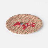 Dala Horses Papieren Bordje (Gekanteld)