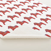 Dala Horses Sherpa Deken (3/4)