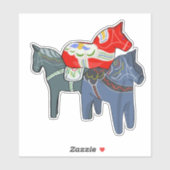 Dala Horses Sticker (Vel)
