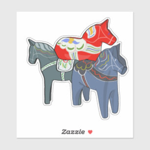 Dala Horses Sticker