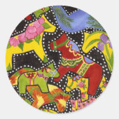 Dala Horses Sticker (Voorkant)