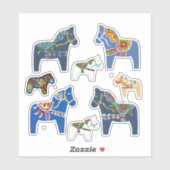 Dala Horses Sticker (Vel)