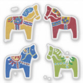 Dala Horses Sticker (Voorkant)