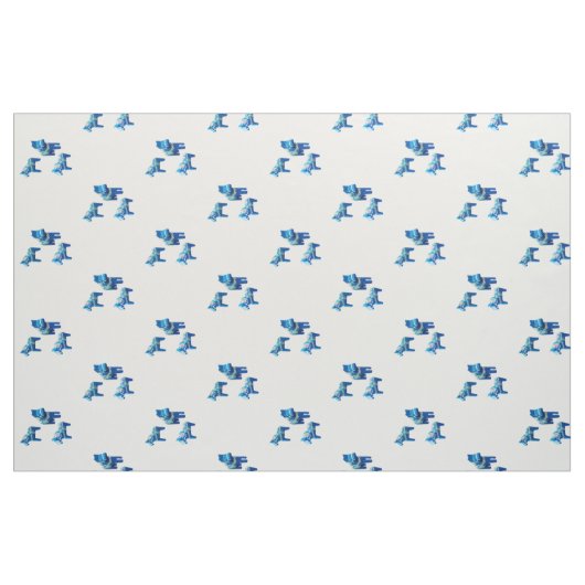 Dala Horses Stof (Fat Quarter)