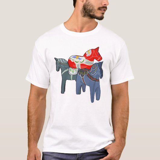 Dala Horses T-shirt (Voorkant)