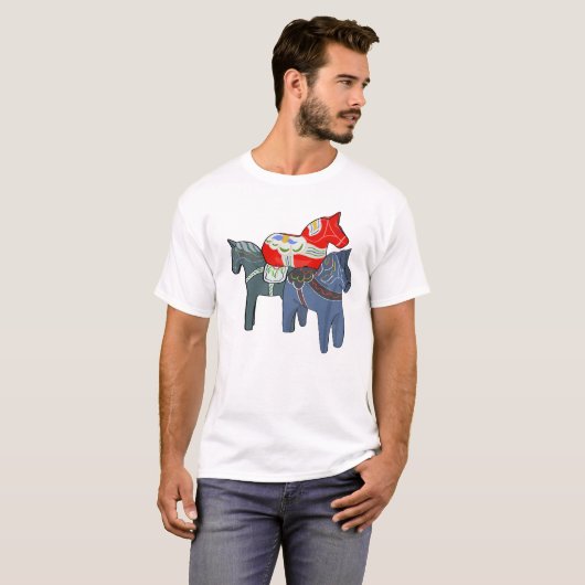 Dala Horses T-shirt (Voorkant volledig)