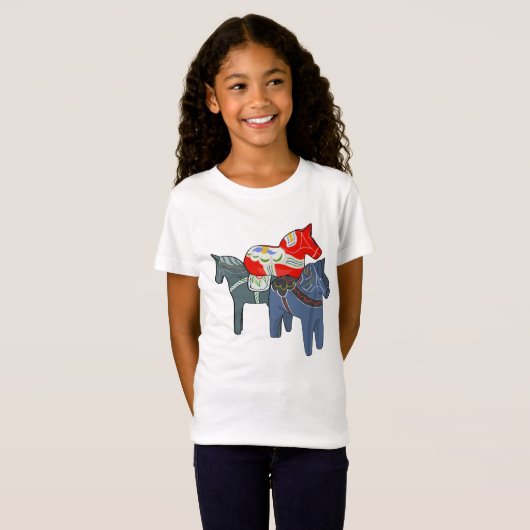 Dala Horses T-shirt (Voorkant volledig)