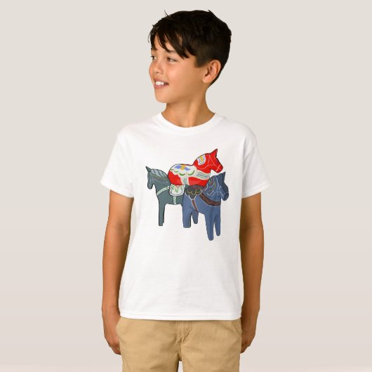 Dala Horses T-shirt (Voorkant volledig)