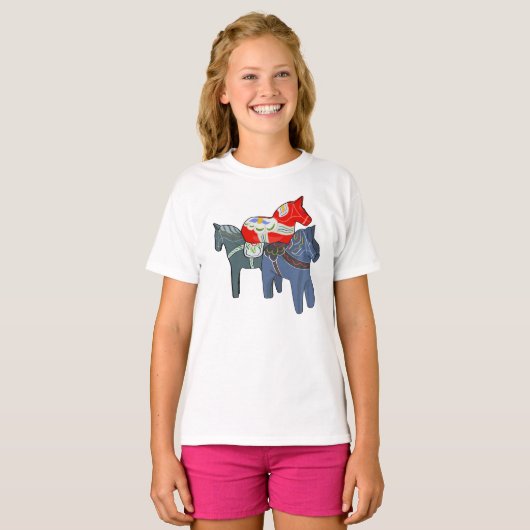 Dala Horses T-shirt (Voorkant volledig)