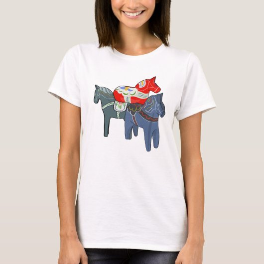 Dala Horses T-shirt (Voorkant)