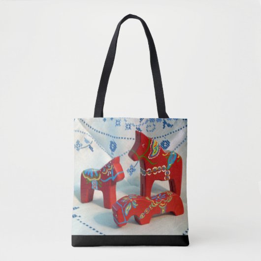Dala Horses Tote Bag (Voorkant)