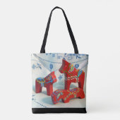 Dala Horses Tote Bag (Achterkant)