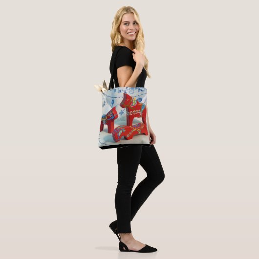 Dala Horses Tote Bag (Op model)
