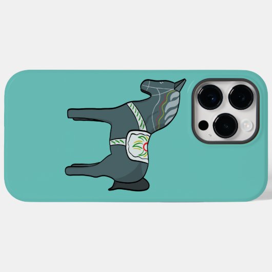 Dala-paard Case-Mate iPhone Case (Achterkant (horizontaal))