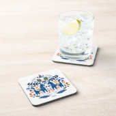 Dala Paard - Home Sweet Home Bier Onderzetter (Rechterzijde)