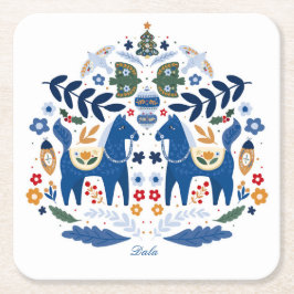 Dala Paard - Home Sweet Home Kartonnen Onderzetters