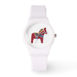 Dala Paard Horloge