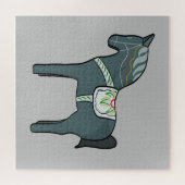 Dala-paard Legpuzzel (Horizontaal)