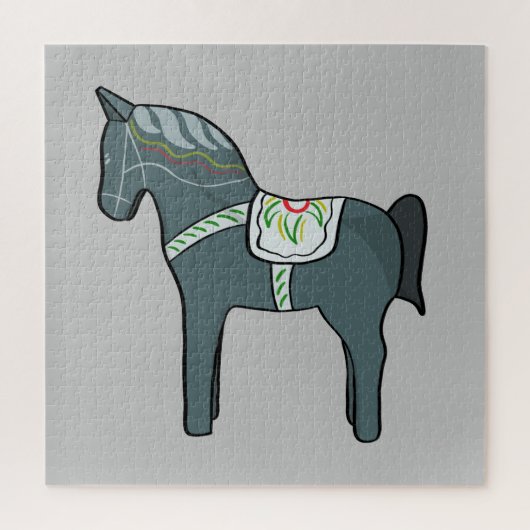 Dala-paard Legpuzzel (Verticaal)