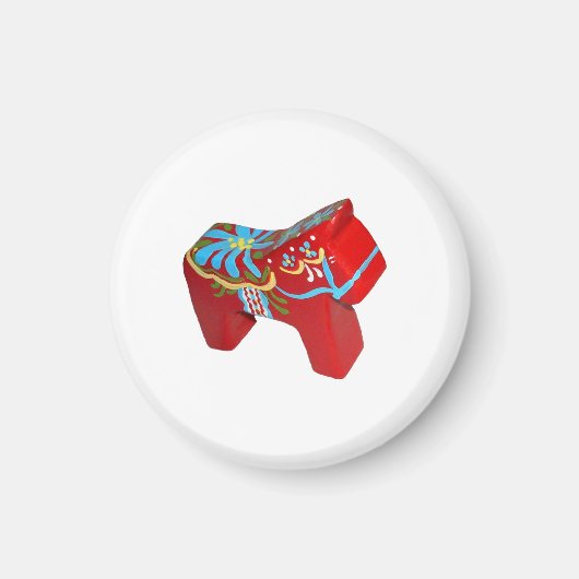 Dala paard magnet (Voorkant)