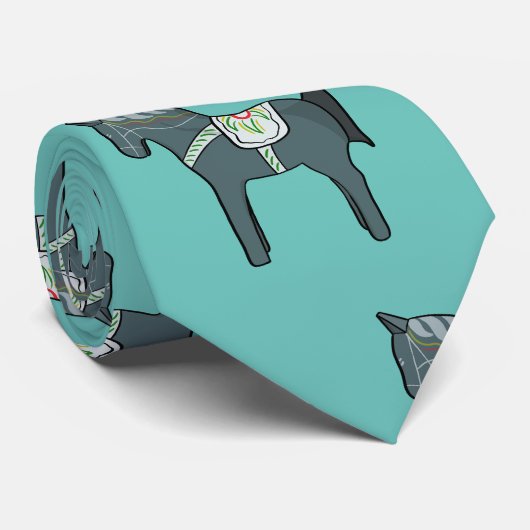 Dala-paard Stropdas (Opgerold)