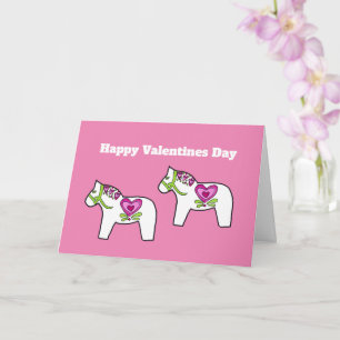 Dala paard valentine kaart