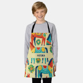 Dala Paard Waterverf Aangepast Patroon Schort (Gedragen)