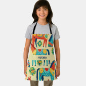 Dala Paard Waterverf Aangepast Patroon Schort (Insitu)