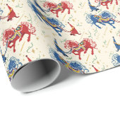 Dala Paarden Cadeaupapier (Rol Hoek)