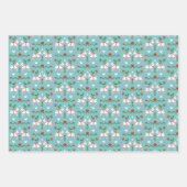 Dala Paarden Gemengde Kerstpatronen Inpakpapier Vel (Voorkant)