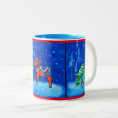 Dala Paarden in de Mok van de winter (Voorkant rechts)