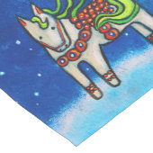 Dala-paarden in Wintertafelloper Medium Tafelloper (Hoek)