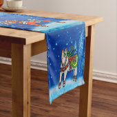 Dala-paarden in Wintertafelloper Medium Tafelloper (Voorbeeld)