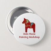 Dala Paardenschilderwerkplaats Button (Voorkant /achterkant)