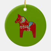 Dala-paardornament Keramisch Ornament (Achterkant)