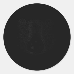 Dala Panda Tekening Dierlijke Panda Met Mooie Ogen Ronde Sticker