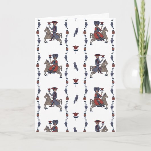 Dala W - Gevouwen Wenskaart Kaart (Voorkant)