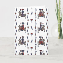 Dala W - Gevouwen Wenskaart