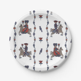 Dala W - Ronde papieren Borden Bordje