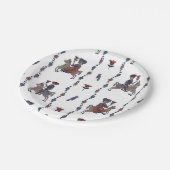 Dala W - Ronde papieren Borden Papieren Bordje (Gekanteld)