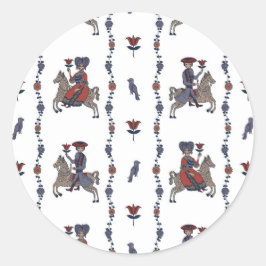 Dala W - Ronde Stickers voor briefpapier