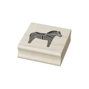 Dalah paard ontwerp/silhouet/patroon rubberstempel