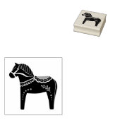 Dalah paard ontwerp/silhouet/patroon rubberstempel (Gestempeld)